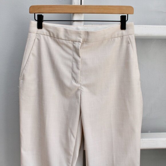 Zara Women's Light Tan Straight Leg Tailored Trouser Pants Size 4 NWT - Picture 3 of 7